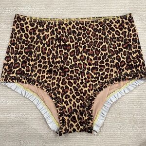 XL Kortni Jeane Leopard Swim Bottom